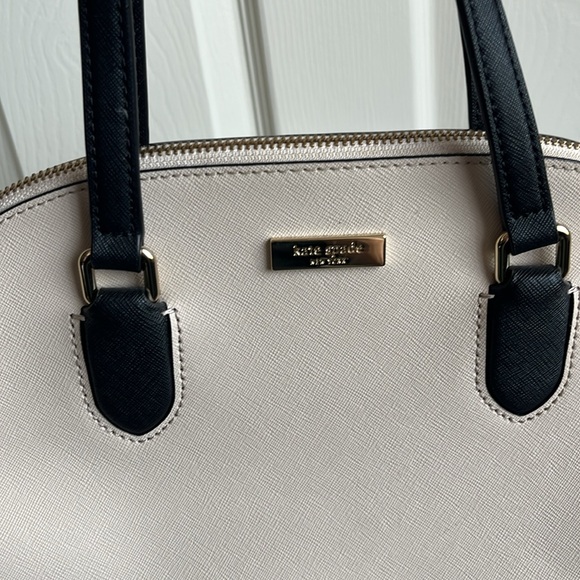 Kate Spade Cream and Black Satchel Dome-Shaped Elegance - Picture 2 of 13
